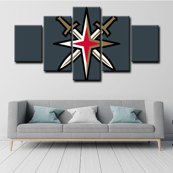 Vegas Golden Knights Emblem Canvas Wall Art