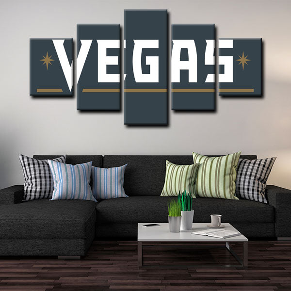 Vegas Golden Knights Emblem Canvas Wall Art