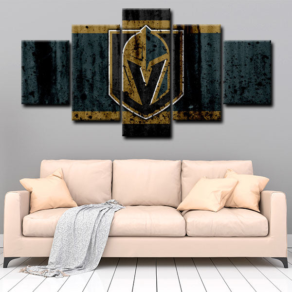 Vegas Golden Knights Logo Canvas Wall Art