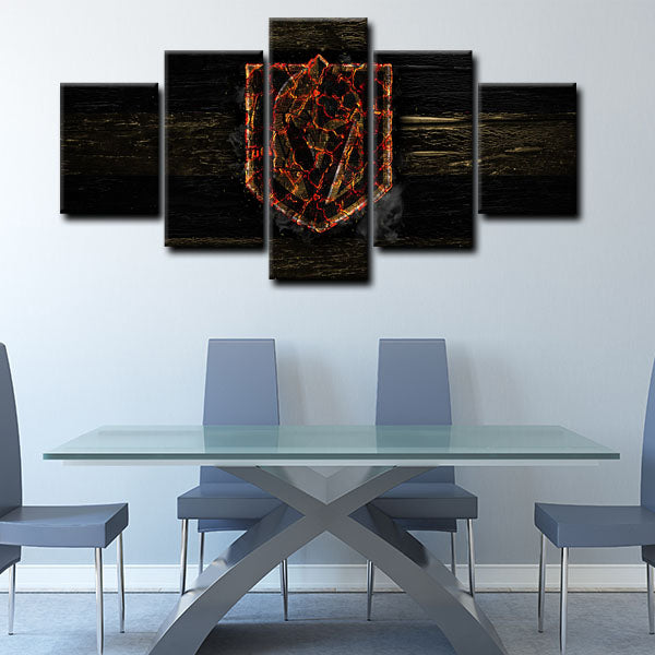 Vegas Golden Knights Logo Canvas Wall Art