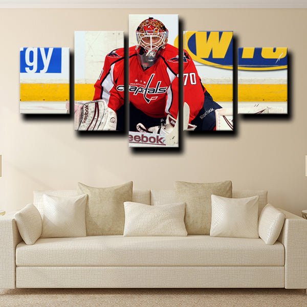 Washington Capitals Goaltender The Save Braden Holtby Canvas Wall Art