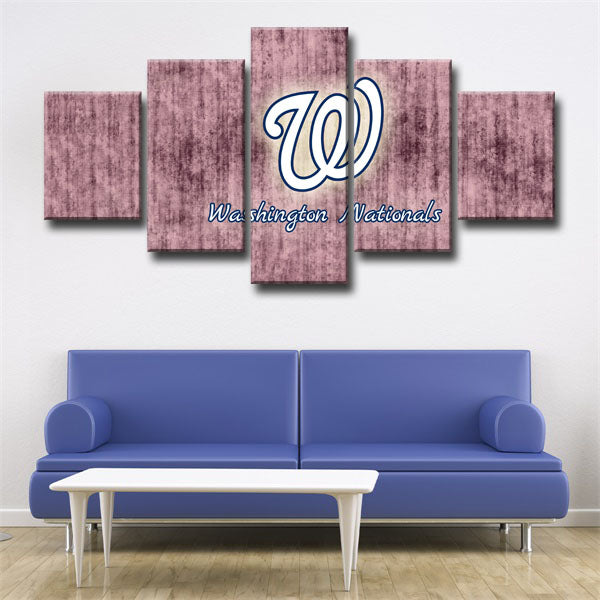 Washington Nationals Emblem Canvas Wall Art