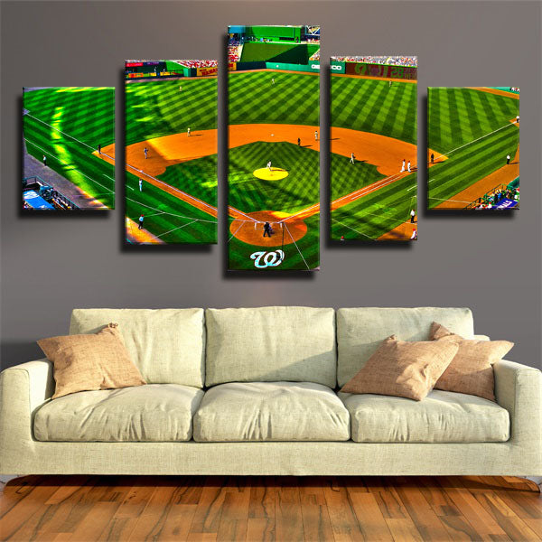 Washington Nationals Grenn Court Canvas Wall Art