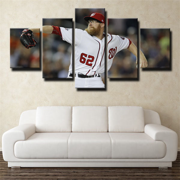 Washington Nationals Pitcher Obi- Sean Sean Doolittle Canvas Wall Art