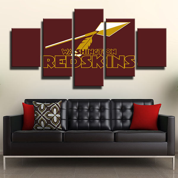 Washington Redskins Red Arrow Emblem Canvas Wall Art