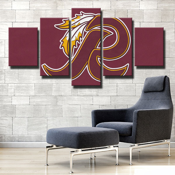 Washington Redskins Red R Emblem Canvas Wall Art