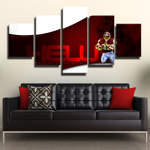 Washington Redskins Running Back Roy Helu Canvas Wall Art