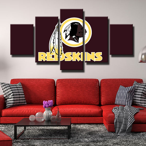 Washington Redskins Wine Red Emblem Canvas Wall Art