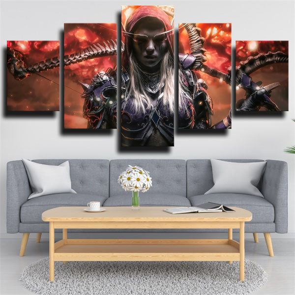 Battle For Azeroth High Elves Sylvanas Windrunner Canvas Wall Art