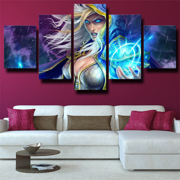 Battle For Azeroth Human Jaina Proudmoore Fairy Canvas Wall Art