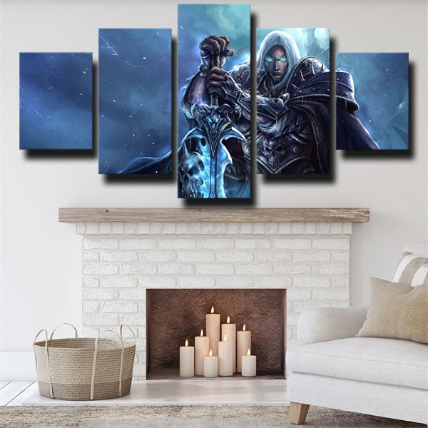 Cataclysm Humans Arthas Menethil Canvas Wall Art