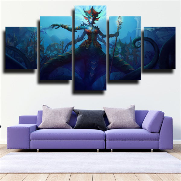 Cataclysm Queen Azshara Canvas Wall Art