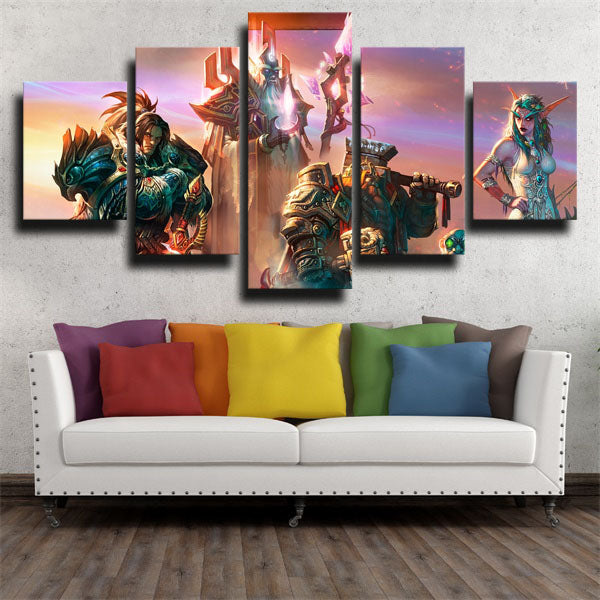 World Of Warcraft Legion Full Characters Canvas Wall Art