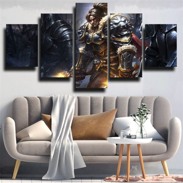 Legion Humans Varian Wrynn Canvas Wall Art