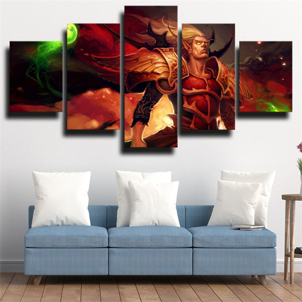 Mists Of Pandaria Blood Elves Kael’Thas Sunstrider Top Canvas Wall Art