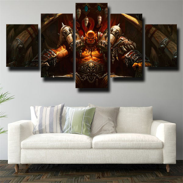 Mag’Har Garrosh Hellscream Canvas Wall Art