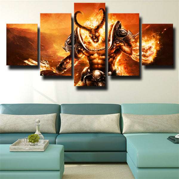 The Frozen Throne Burning Legion Sargeras Canvas Wall Art