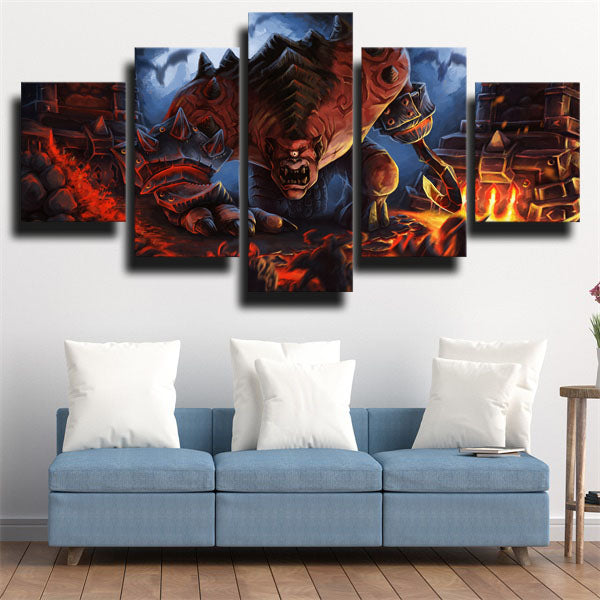 Gronn Gruul The Dragonkiller Canvas Wall Art