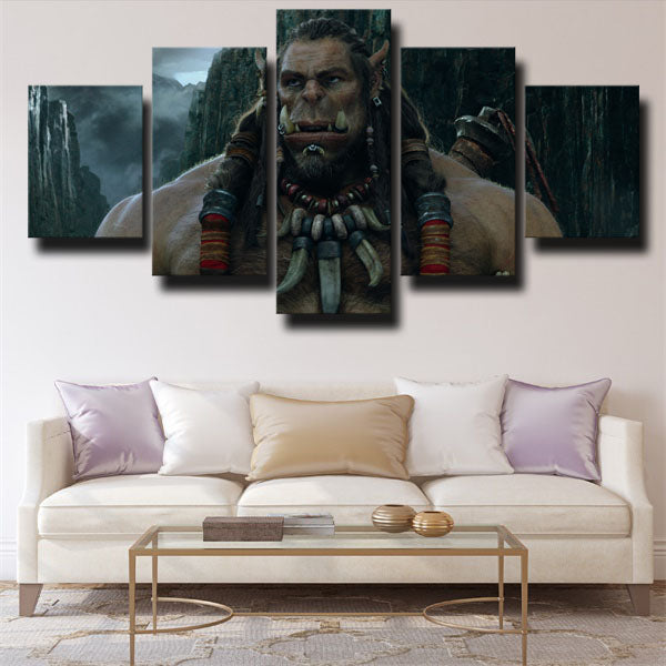 Warlords Of Draenor Orcs Durotan Character Canvas Wall Art