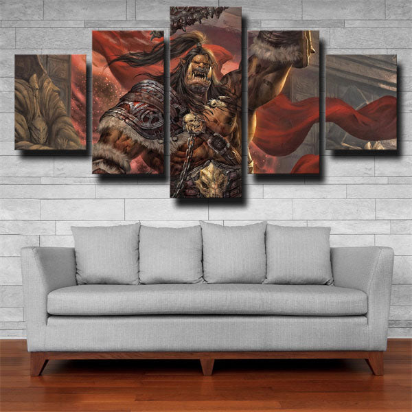Orcs Grommash Hellscream Canvas Wall Art