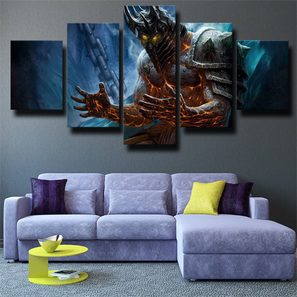 Wrath Of The Lich King Scourge The Lich King Angry Canvas Wall Art