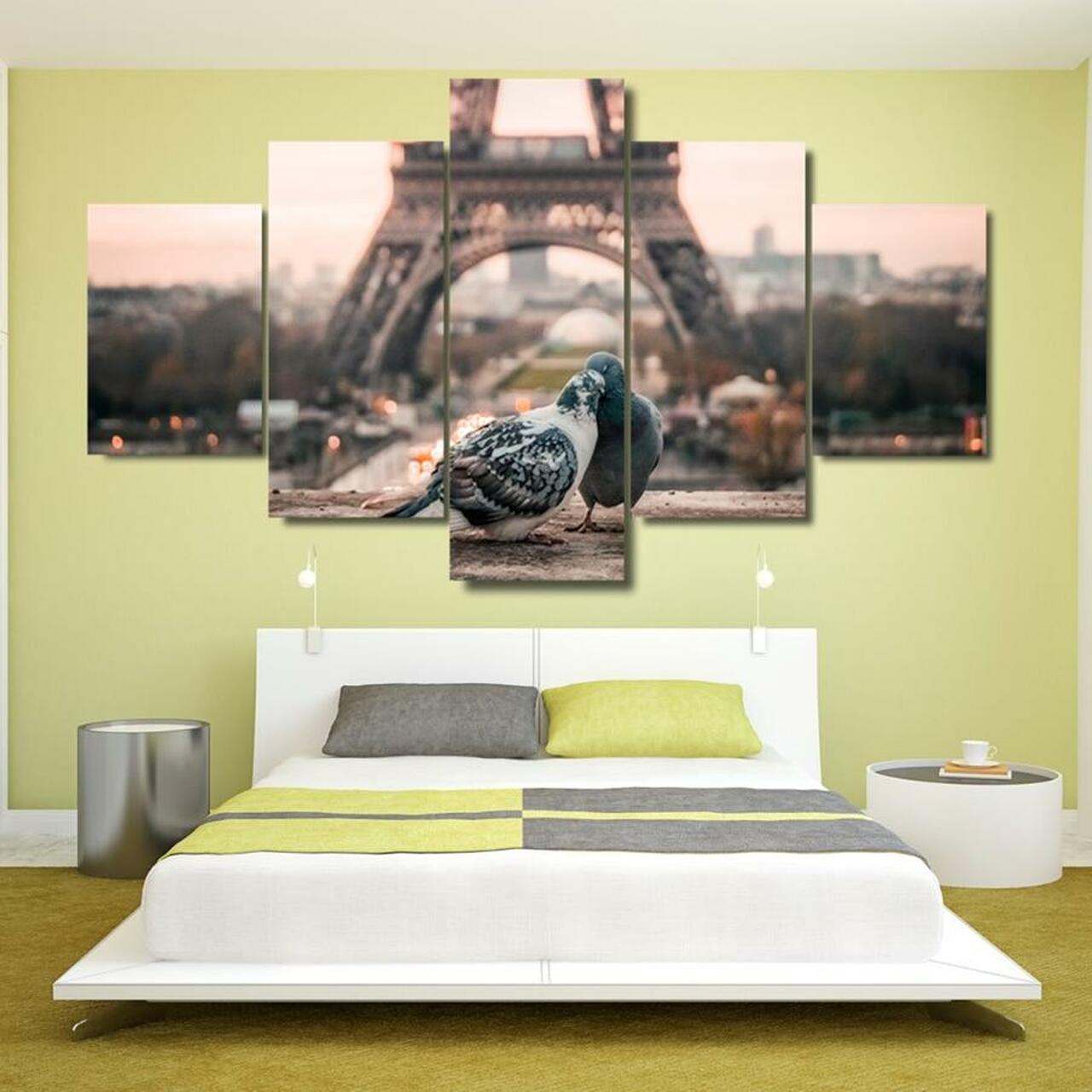 Romantic Doves Canvas Wall Art