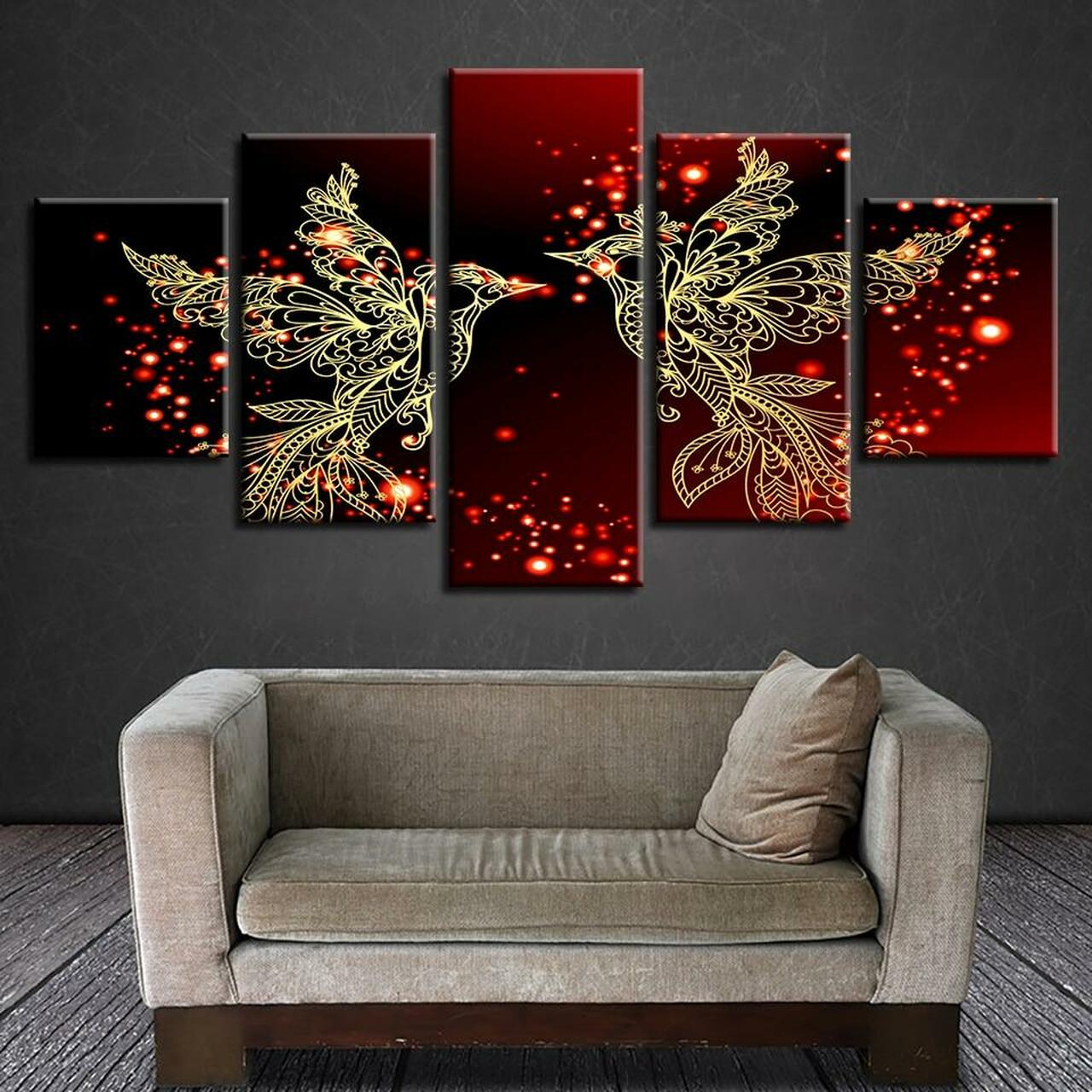 Love Birds Canvas Wall Art