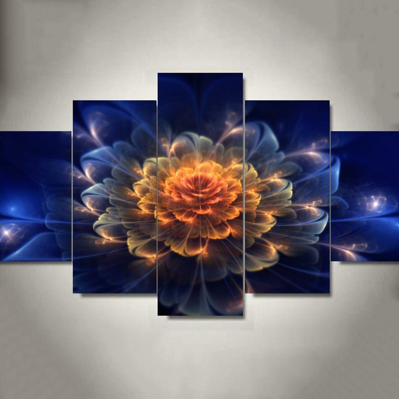 Shades Of Blue Canvas Wall Art