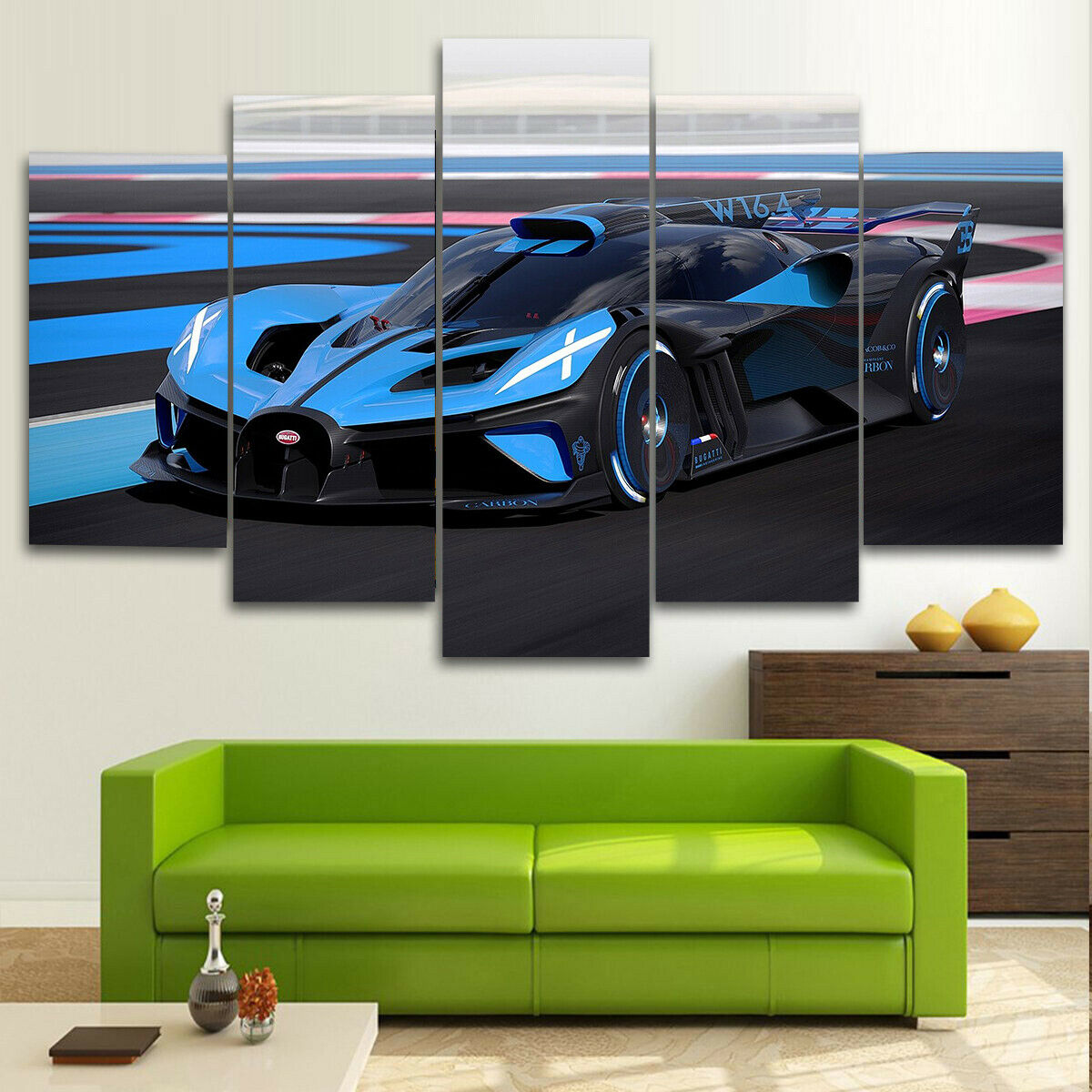 2020 Bugatti Bolide Concept Hyper Car Canvas Wall Art