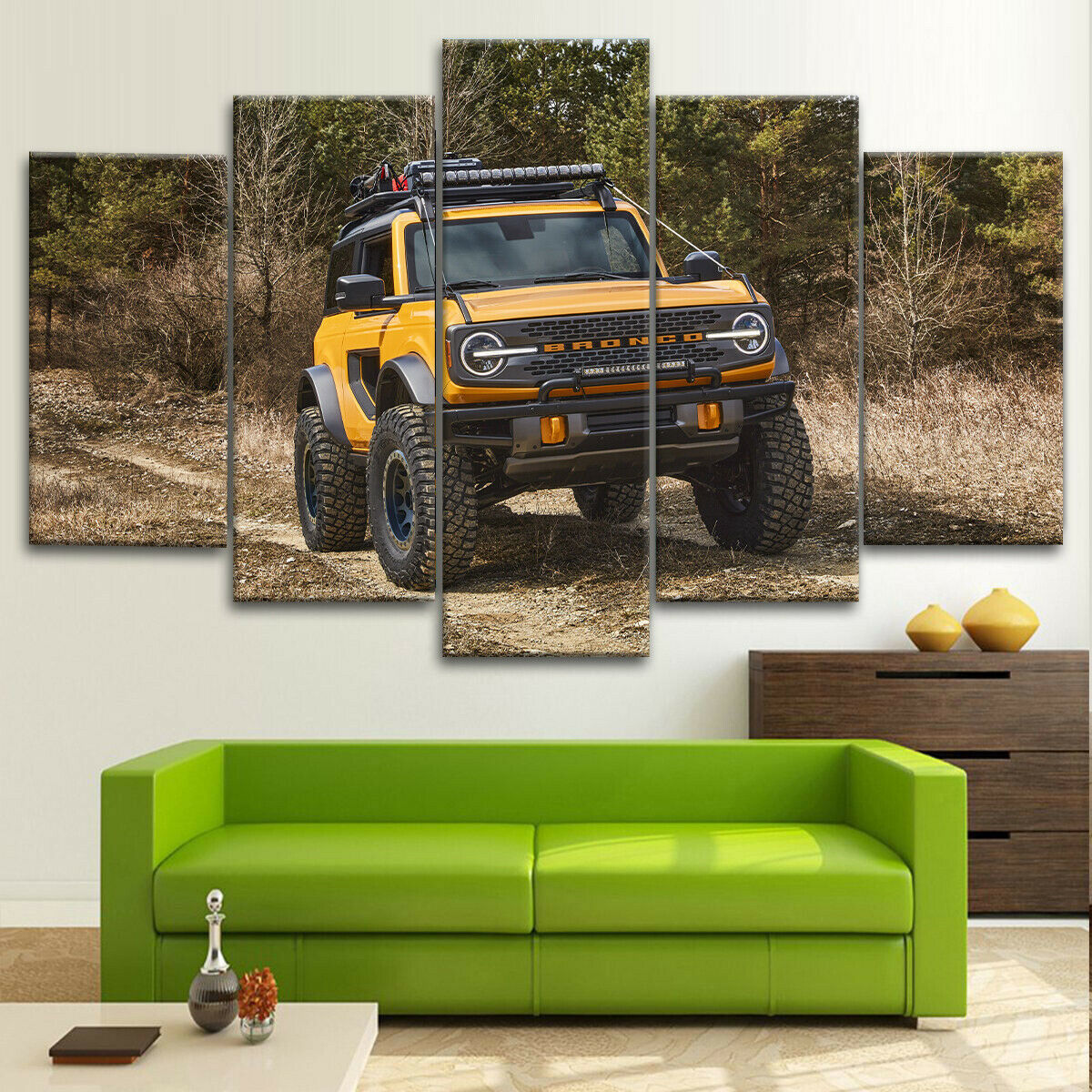 2021 Ford Bronco Off Road Suv Canvas Wall Art