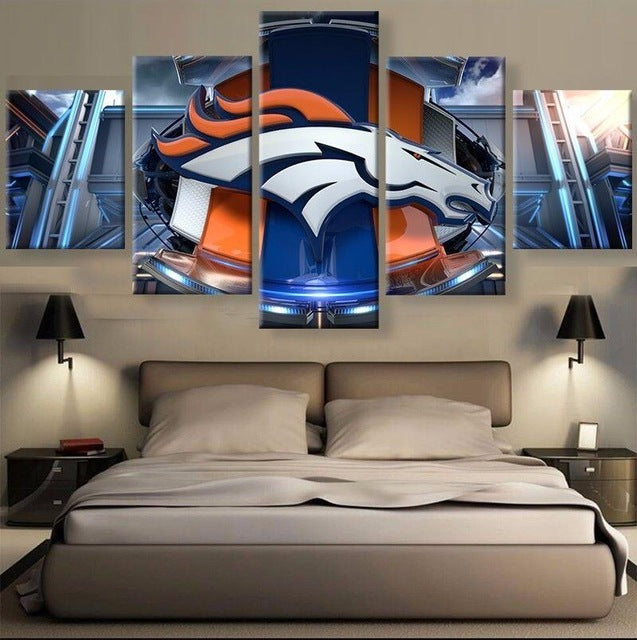 Denver Broncos Canvas Wall Art