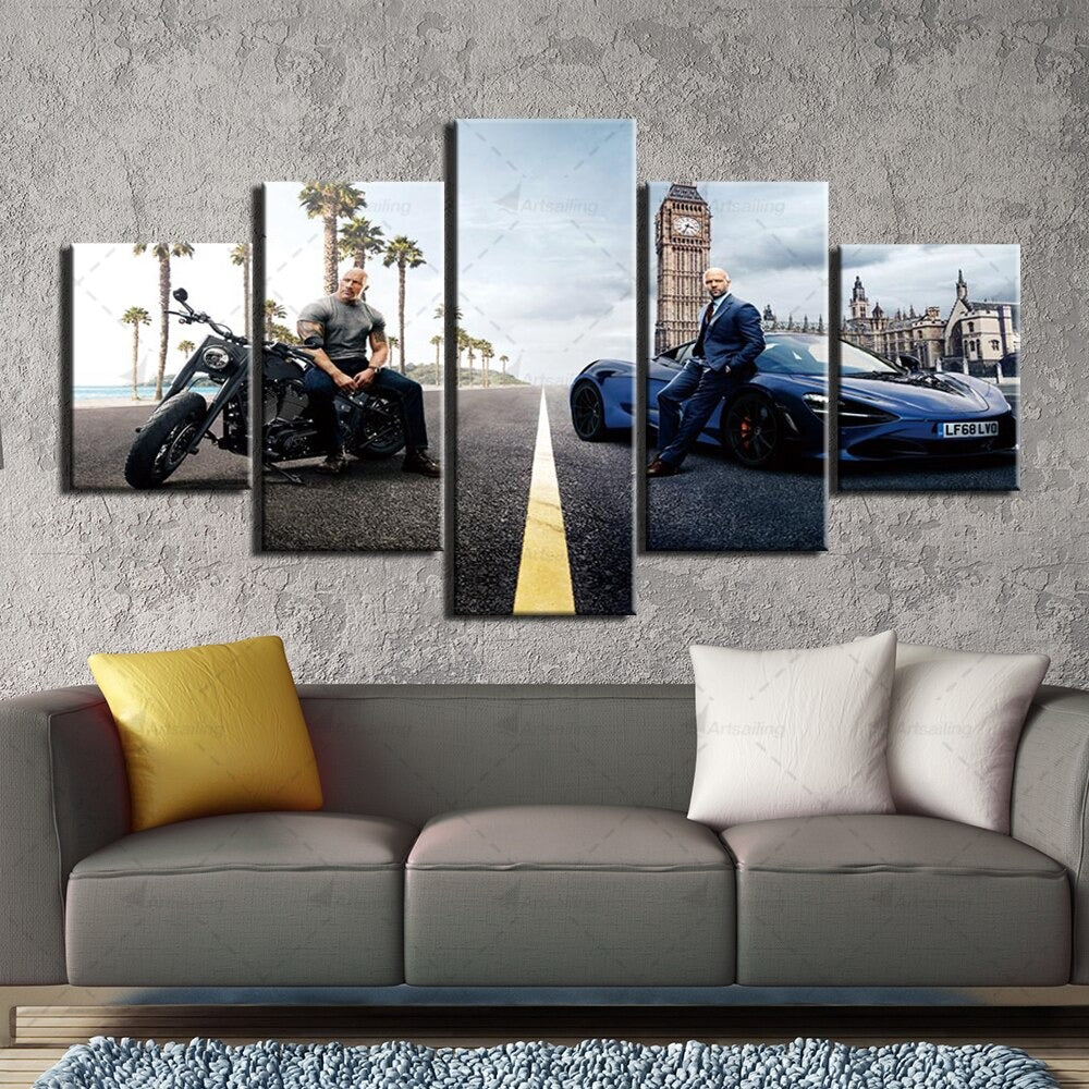 Fast And Furious Movie Canvas Wall Art