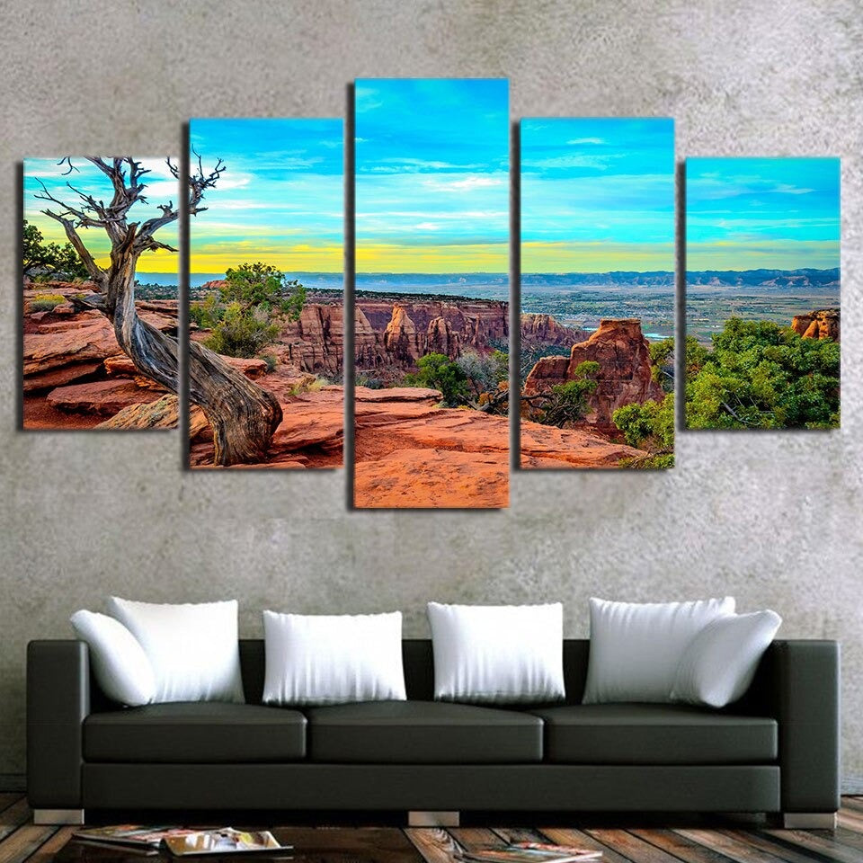 Sunset Mountains Canvas Wall Art Sunset Mountains Canvas Wall Art