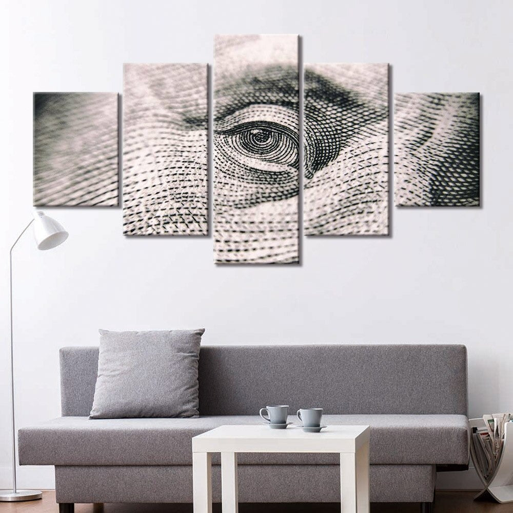 Abstract Face Eye Canvas Wall Art