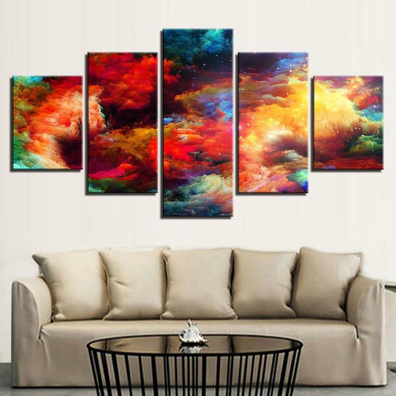Abstract Colors Canvas Wall Art