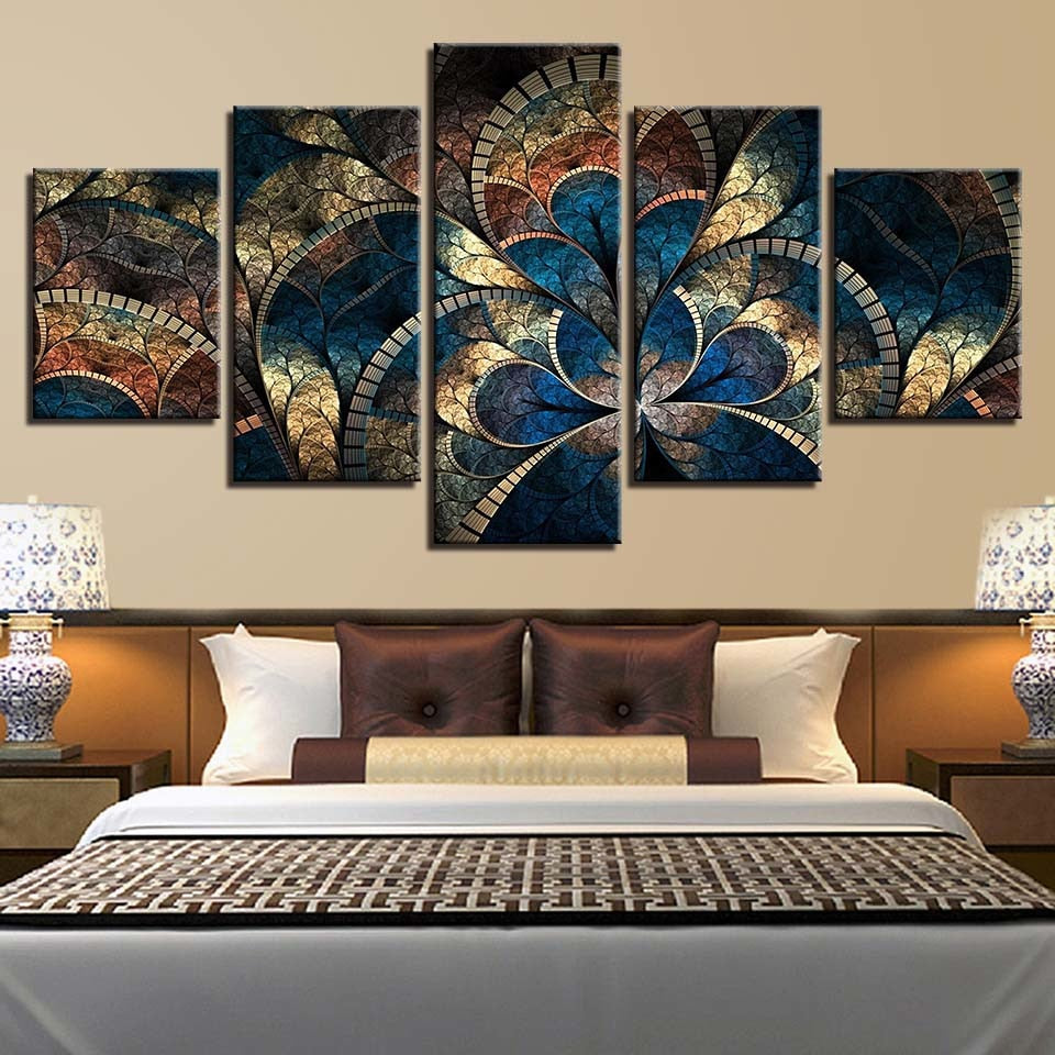 Abstract Flower Canvas Wall Art