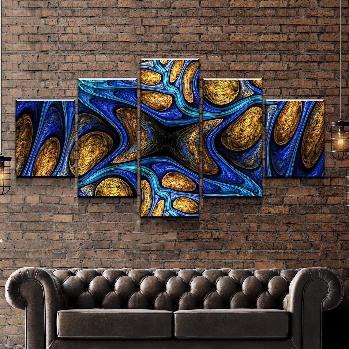 Abstract Fractal Canvas Wall Art
