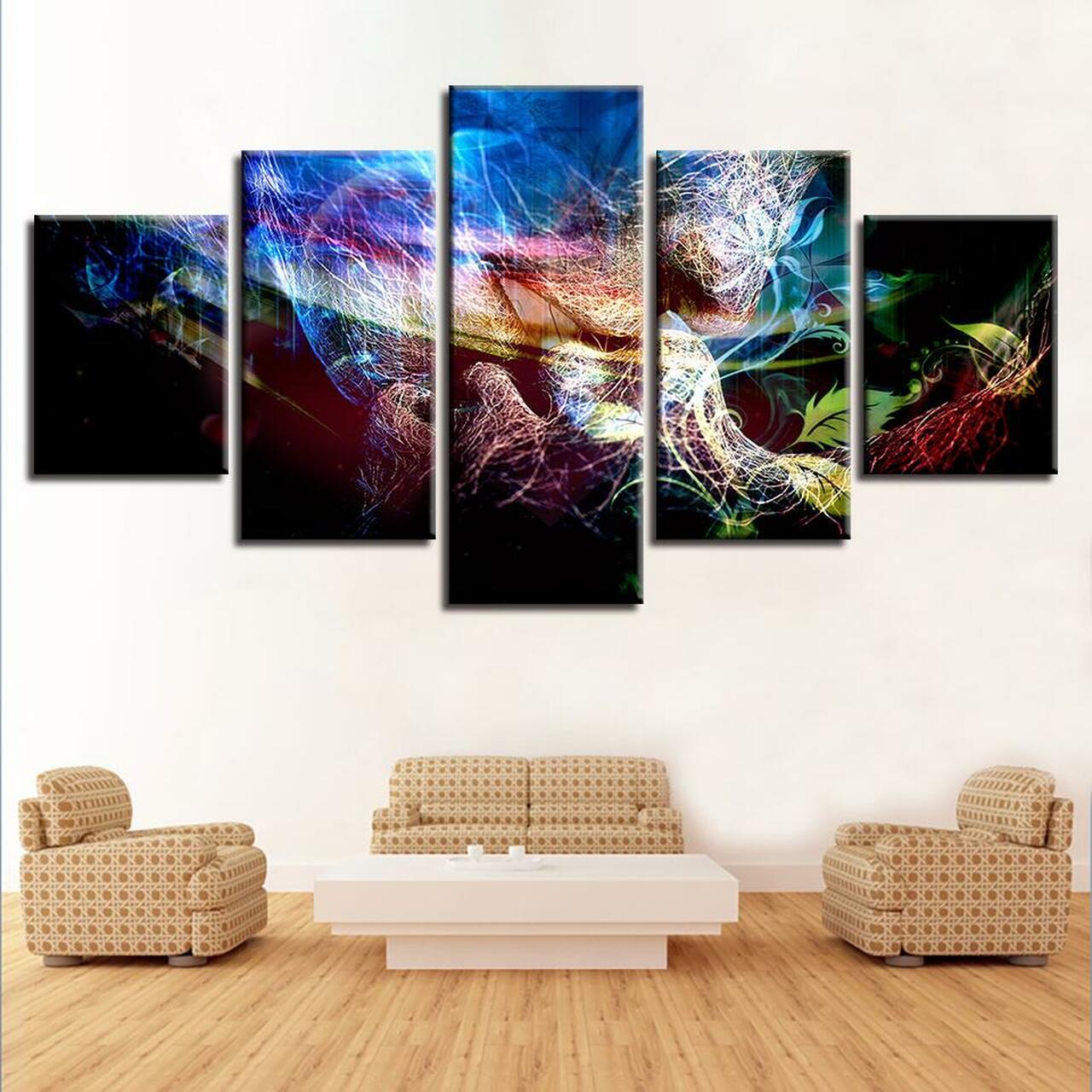 Abstract Kiss Canvas Wall Art