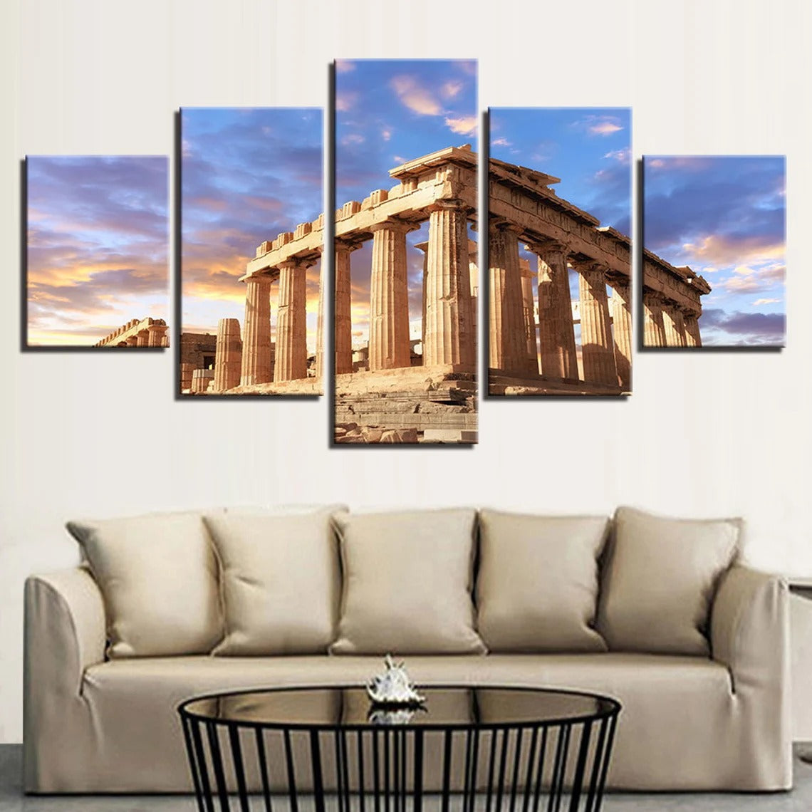 Acropolis Parthenon Temple Greece Architecture Canvas Wall Art