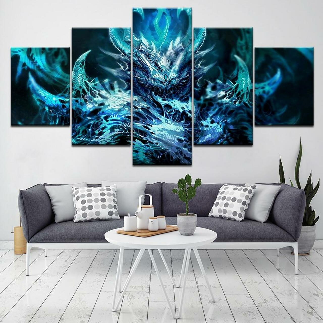 Alien Abstract Canvas Wall Art