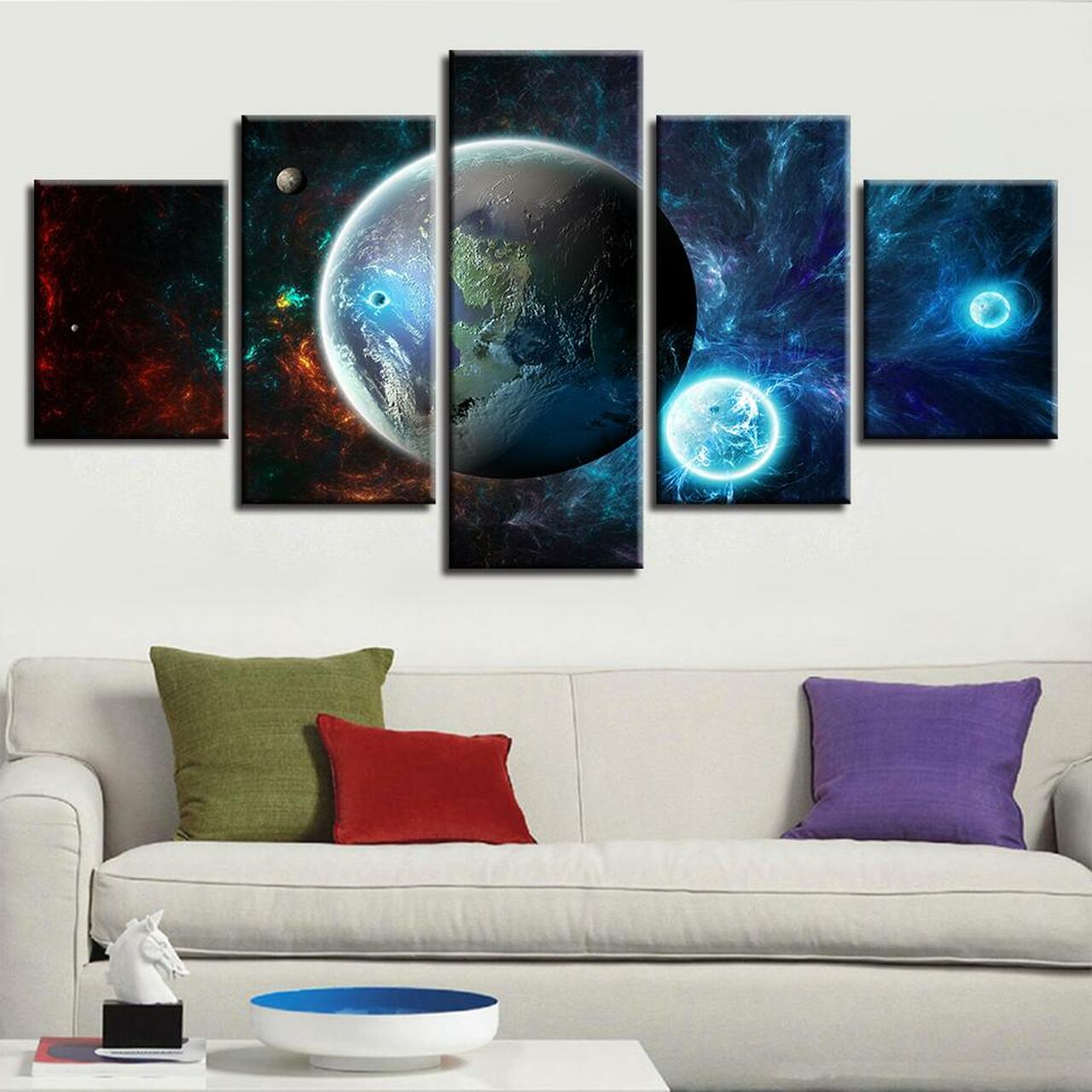 Around The Planets Canvas Wall Art