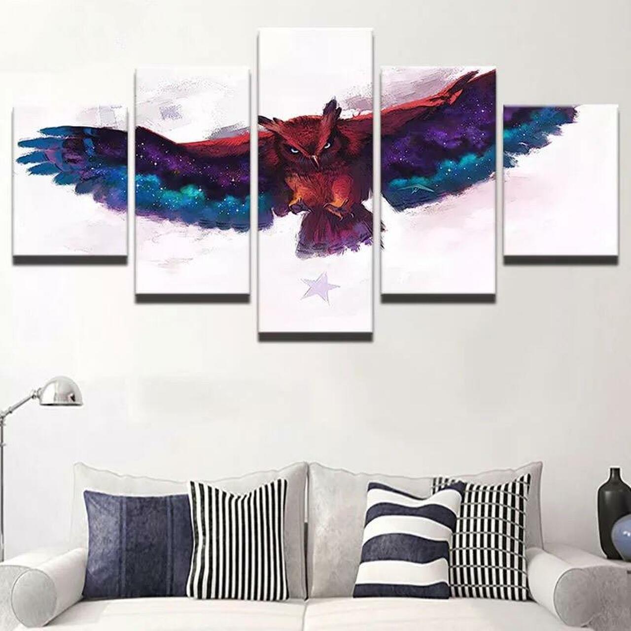Artsy Owl Canvas Wall Art