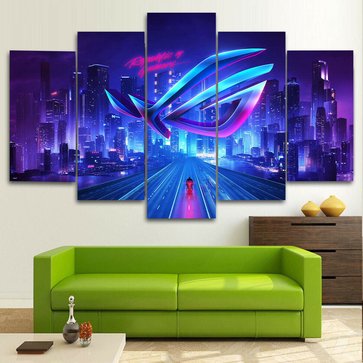 Asus Rog Republic Of Gamer Canvas Wall Art
