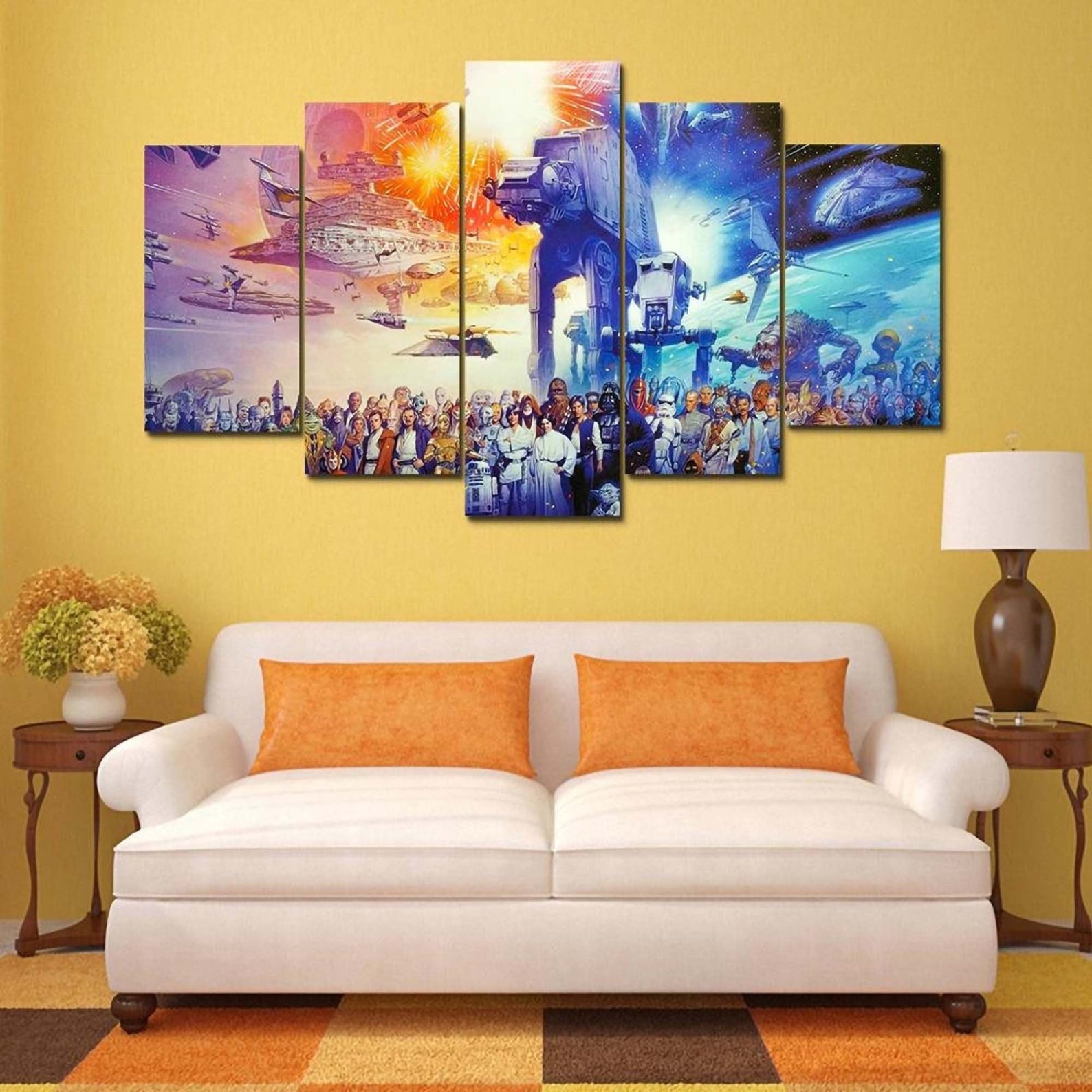 At At Battlefront Star Wars Battle Canvas Wall Art