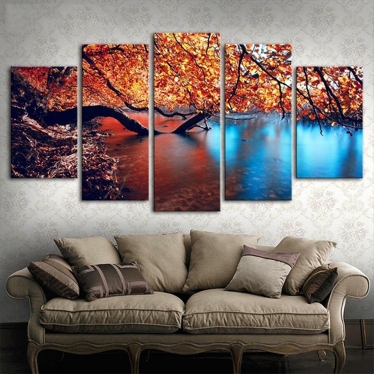 Autumn Leaves Canvas Wall Art