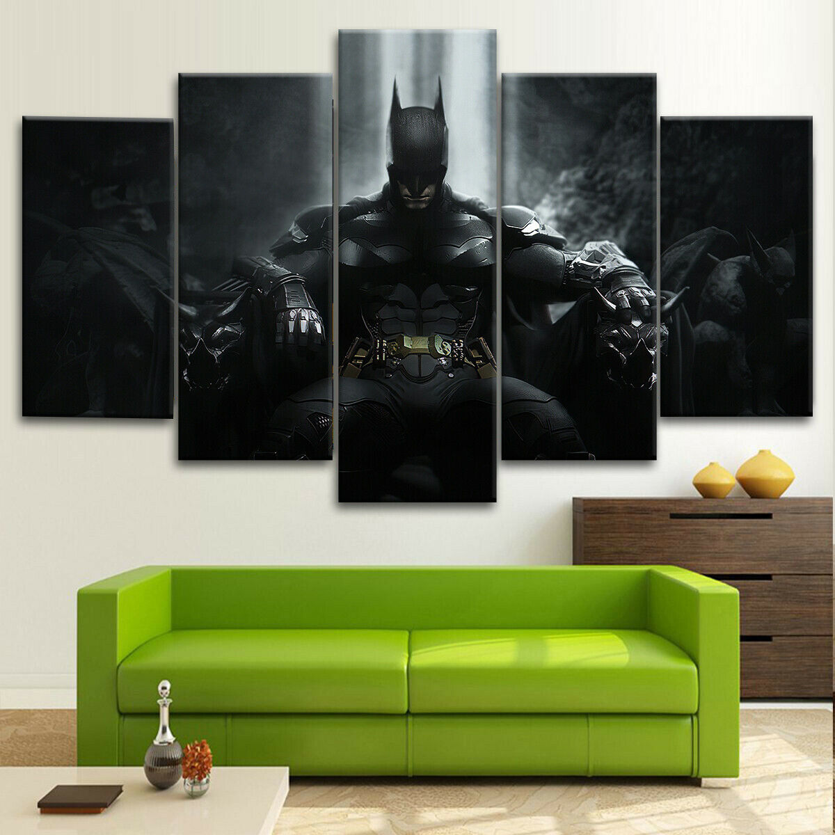 Batman Throne The Dark Knight Canvas Wall Art