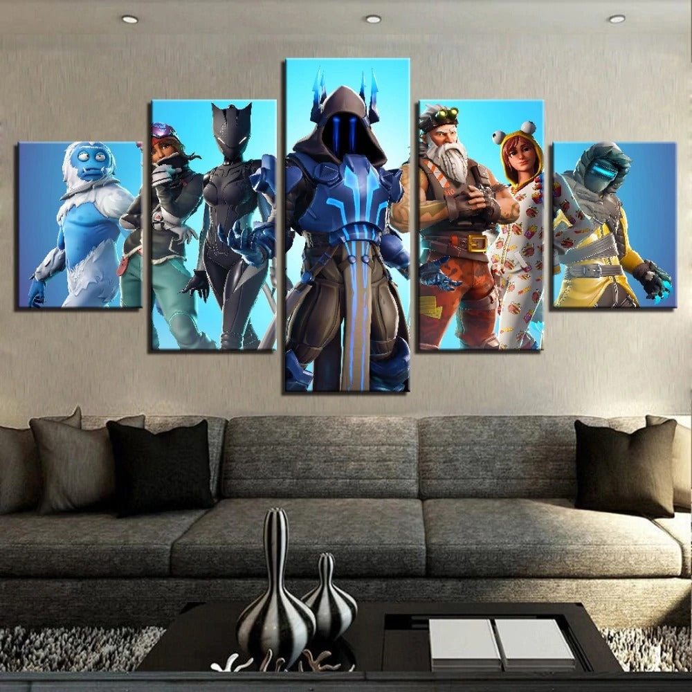 Battle Royale Video Game Canvas Wall Art