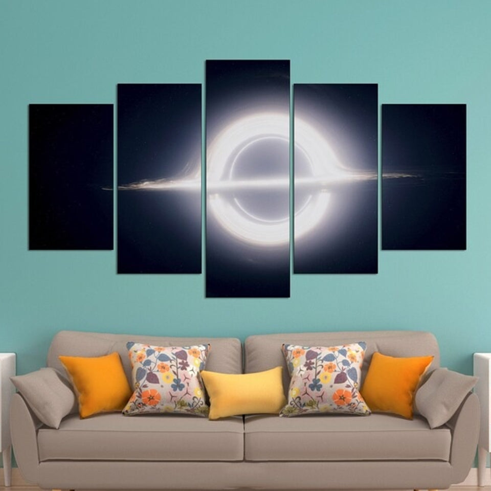 Black Hole Galaxy Canvas Wall Art