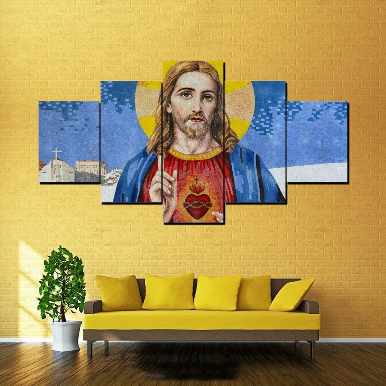 Blessings Of Jesus Christ Canvas Wall Art