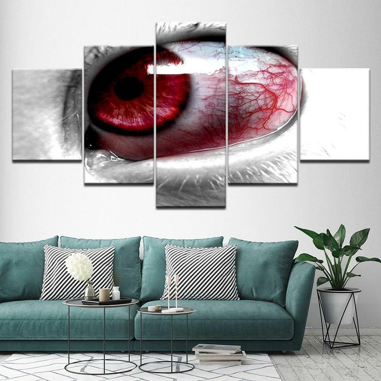 Bloodshot Eyes Canvas Wall Art
